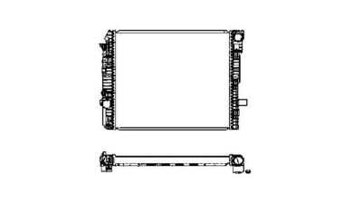 Radiator racire Mercedes Atego, 06.1997-10.2004, Motorizare 4, 3 D 125/130kw Diesel, tip climatizare Cu/fara AC, cutie Manuala, dimensiune 571x554x41mm, Cu lipire fagure prin brazare, Aftermarket