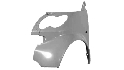 Aripa fata Smart Fortwo / City Coupe/Cabrio 2002-2006, parte montare stanga, cu gaura semnalizator, 509501-1, Aftermarket