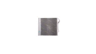 Condensator climatizare SMART Fortwo; Smart (W450), 01.2003-01.2007, motor 0.8 CDI, 40kw/47 kw diesel, cutie automata, , full aluminiu brazat, 385(345)x385(380)x16 mm, cu uscator si filtru integrat