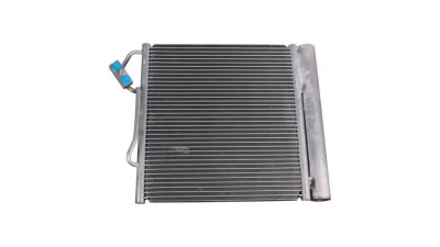 Condensator climatizare SMART Fortwo; Smart (W450), 07.1998-12.2002, motor 0.8 CDI, 40 kw/47kw diesel, cutie automata, , full aluminiu brazat, 375 (327)x376x20 mm, cu uscator si filtru integrat