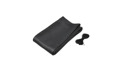 Husa volan piele neagra cu snur 46-48cm