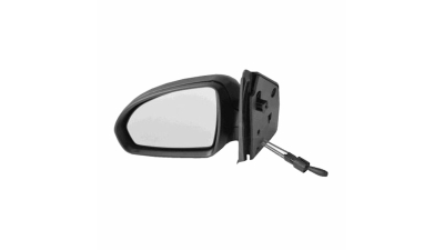 Oglinda exterioara Smart Fortwo (451) Coupe/Cabrio 01.2007-12.2014  Partea Stanga Convex , carcasa neagra, cu cablu de reglare