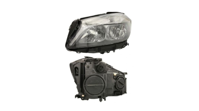 Far MERCEDES Clasa A (W176), 06.2012-08.2018, TYC, fata, partea stanga, cu lumina de zi;tip bec H15+H7+PY21W; electric; cu motor;