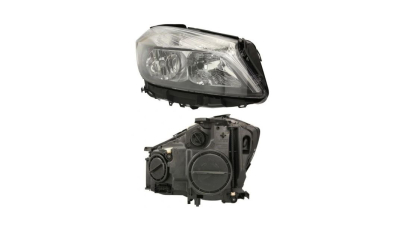 Far MERCEDES Clasa A (W176), 06.2012-08.2018, TYC, fata, partea dreapta, cu lumina de zi;tip bec H15+H7+PY21W; electric; cu motor;