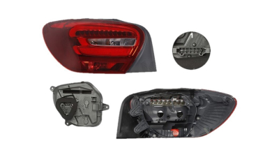 Stop spate lampa Mercedes Clasa A (W176), 01.2015-, spate, Stanga, LED+P21W+PY21W; cu suport becuri, OEM/OES