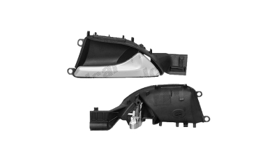 Maner deschidere usa interioara Mercedes Clasa A (W176), 06.2012-08.2018; usa Fata=Spate, partea Dreapta, negru; maner cromat, Aftermarket