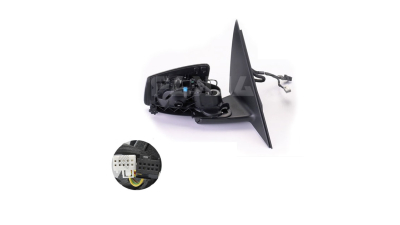 Oglinda exterioara Mercedes Clasa C (W204) 03.2011-2014 partea dreapta View Max crom asferica fara carcasa reglare electrica cu incalzire 50D1525M, 13 pini, pliabila, cu memorie,
