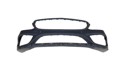 Bara fata Mercedes Clasa C (W205), 01.2014-12.2018, cu 4 gauri pentru Senzori de parcare (PDC); grunduit, Aftermarket