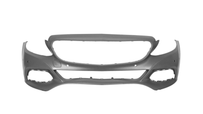 Bara fata Mercedes Clasa C (W205), 01.2014-12.2018, Model Avantgarde, cu 6 gauri pentru Senzori de parcare (PDC); grunduit, Aftermarket