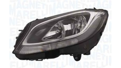 Far Mercedes Clasa C W205, 01.2014-, partea Stanga, electric, tip bec H7+H7+PWY24W, cu motoras, cu lumini de zi cu LED, Magneti Marelli