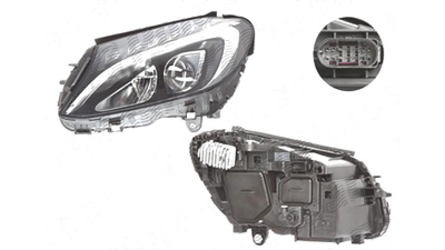 Far Mercedes Clasa C (W205), 01.2014-, fata, Stanga, LED; electric; fara LED controlling unit, AL (Automotive Lighting)