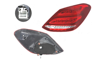 Stop spate lampa Mercedes Clasa C (W205), 01.2014-, spate, Dreapta, SEDAN, fara "Mercedes Benz" inscription; LED; DEPO