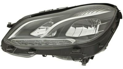 Far Mercedes Clasa E (W212) 02.2013-2016, partea Stanga, electric, cu lumini de zi, tip bec H7+LED, fara unitate control led, cu motoras, Hella