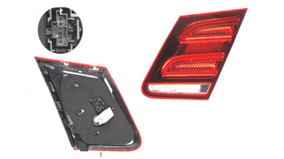 Stop spate lampa Mercedes Clasa E (W212) Sedan, 02.2013-, spate, Dreapta, partea interioara; LED; negru carcasa, ULO