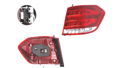 Stop spate lampa Mercedes Clasa E (W212) Combi, 02.2013-, spate, Dreapta, fara "Mercedes Benz" inscription; partea exterioara; LED; red carcasa; DEPO