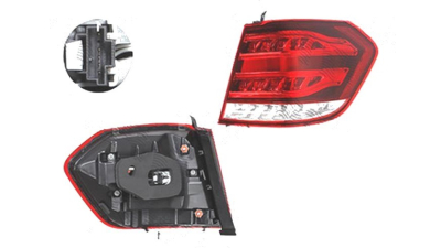 Stop spate lampa Mercedes Clasa E (W212) Combi, 02.2013-, spate, Dreapta, fara "Mercedes Benz" inscription; partea exterioara; LED; negru carcasa; DEPO