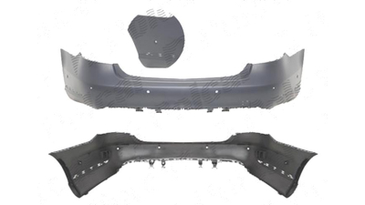 Bara spate Mercedes Clasa E (W212) Sedan, 02.2013-, cu gauri pt. ornament; cu gauri pt. senzori parcare; grunduit