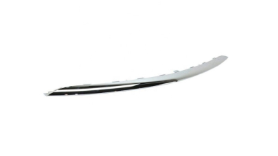 Bandou bara protectie Mercedes Clasa E (W213), 03.2016-, Fata, partea centrala, cromat, Aftermarket