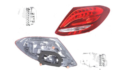 Stop spate lampa Mercedes Clasa E (W213), 03.2016-, spate, Dreapta, LED+PY21W+W16W; cu suport becuri, AL (Automotive Lighting)