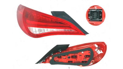 Stop spate lampa Mercedes Clasa Cla (C117), 04.2013-, spate, Stanga, LED, AL (Automotive Lighting)