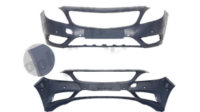 Bara fata Mercedes Clasa B (W246) 09.2011-, parte montare grunduita, cu gauri senzori de parcare, 50L107, Aftermarket