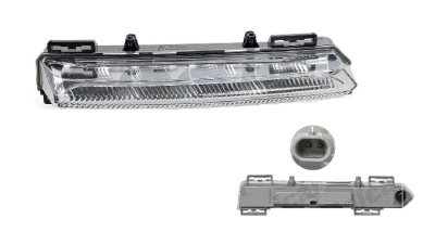 Proiector de zi , Daytime running Mercedes Clasa Sl (R231), 12.2011-; Clasa B (W246), 09.2011-, fata, Stanga, rectangular; LED; carcasa gri; omologare: ECE/SAE, DEPO