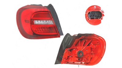 Stop spate lampa Mercedes Clasa Gla (X156), 12.2013-, spate, Stanga, partea exterioara; LED, AL (Automotive Lighting)