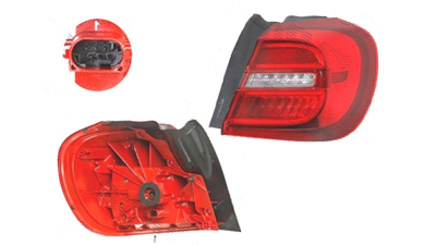 Stop spate lampa Mercedes Clasa Gla (X156), 12.2013-, spate, Dreapta, partea exterioara; LED, AL (Automotive Lighting)