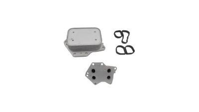 Radiator racire ulei motor, termoflot Mercedes Clasa C (W205), 06.2016-, Clasa SLK/SLC (R172), 01.2016-, motor 1.6 T, 115 kw, benzina, 62x94x36 mm, garnituri incluse; CabRio, din aluminiu