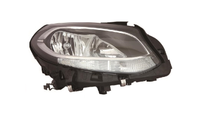 Far Mercedes Clasa B (W246), 09.2014-, partea Dreapta, cu lumina timp de zi tip LED; tip bec H7+H7+LED+PY21W; electric; cu motor, DEPO