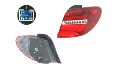 Stop spate lampa Mercedes Clasa B (W246), 09.2014-, spate, Dreapta, partea exterioara; LED, ULO