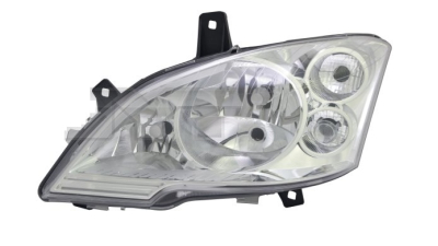 Far Mercedes Vito/ Viano (W639), 10.2010-2014, partea Stanga, cu daytime running light; tip bec H7+H7+H7; reglare electrica; cu motor