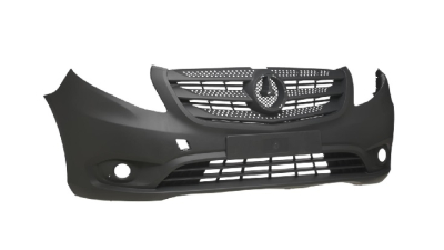 Bara fata Mercedes Vito/Clasa 5 (W447), 04.2014-, Texturat; gri inchis; cu grila; gauri proiectoare, Aftermarket