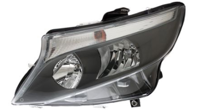 Far Mercedes Vito/Clasa V, 04.2014-, partea Stanga, tip bec H15+H7, GRI, cu motoras, cu lumini de zi, fara inscriptie Mercedes, Hella