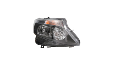 Far Mercedes Vito/Clasa V, 04.2014-, partea Dreapta, tip bec H15+H7, GRI, cu motoras, cu lumini de zi, fara inscriptie Mercedes, TYC