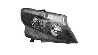 Far Mercedes Vito/Clasa 5 (W447), 04.2014-, partea Dreapta, fara inscriptia Mercedes Benz; cu lumina de zi; H15+H7+PY21W; electric; negru; cu motor, TYC