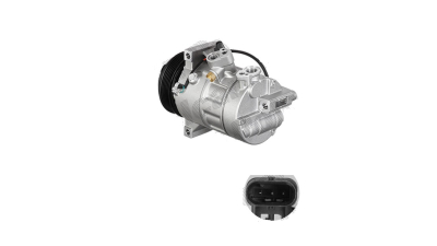 Compresor aer conditionat Mercedes Clasa C (W205), 2013-, motorizare 1.6 T 95/115kw, C160/C180; benzina ; 1.6 cdi 100kw, C200 d; diesel, rola curea 110 mm, 6 caneluri, tip Sanden: PXC14