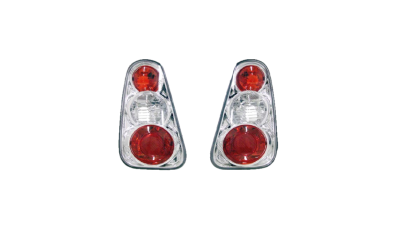 Set stopuri tuning MINI COOPER (R50/R52/R53), 06.2001-07.2007, Taiwan, partea stanga+dreapta, transparent, argintiu; fara soclu bec ;