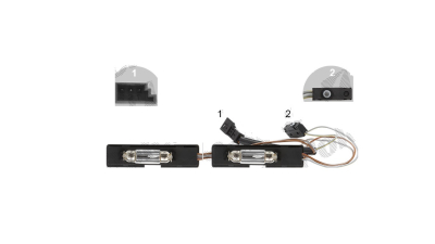 Cablaj suport bec Mini One/Cooper/Cabrio (R50/R52/R53), 06.2001-07.2007, Spate, Stanga + Dreapta, OEM/OES