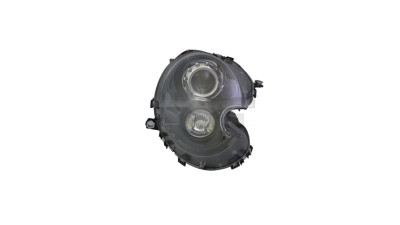 Far MINI ONE/COOPER/CLUBMAN/CLUBVAN/COUPE/ROADSTER/CABRIO (R56/57/58/59), 07.2007-, TYC, fata, partea dreapta, bi-xenon;tip bec D1S; electric; lucas alb, carcasa neagra; fara bec descarcare; fara ballast; cu motor;