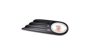 Lampa semnalizare laterala MINI ONE/COOPER/Clubman/ Clubvan/Coupe/Roadster/CabRio, 07.2007-2015, partea Stanga, alba, cu soclu bec, cu rama, OEM/OES
