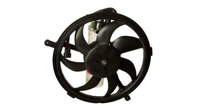 GMV radiator electroventilator Mini Countryman (R60) Cooper D/ Cooper S 06.2010- 1,6 82/128/135kw Benzina,  350W/392mm, cu 3 pini, cu rezistor, plastic, Aftermarket