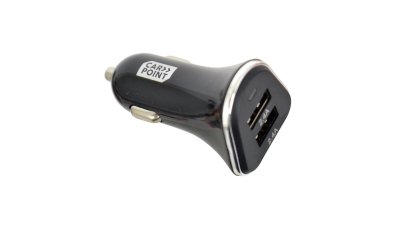 Incarcator auto Carpoint pentru USB de la priza auto , 2xUSB, 12V/ 24V, iesire 5V 4.8A, adaptor usb auto