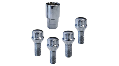 Set prezoane auto antifurt Citroen DS3, Carpoint tip A, M12x1,25x26mm pentru jante Otel