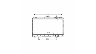 Radiator racire Mitsubishi Galant (E30), 02.1988-01.1993 Motor 1, 8 Td 55kw Diesel, tip climatizare Cu/fara AC, cutie Manuala, dimensiune 665x375x27mm, Cu lipire fagure prin brazare, Aftermarket