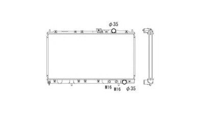 Radiator racire Mitsubishi Galant (E50), 01.1993-12.1996 Motor 2, 0 Td 66kw Diesel, tip climatizare Cu/fara AC, cutie Manuala, dimensiune 718x375x27mm, Cupru/Plastic, KOYO