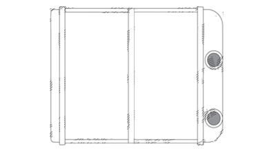 Radiator Incalzire Mitsubishi Galant, 10.1996-07.2001, L200, 06.1996-11.2005, motor diesel, benzina, aluminiu brazat/aluminiu, 180x181x26 mm, 