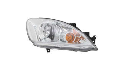 Far Mitsubishi Lancer (Cs) 09.2003-08.2008, Dreapta, tip bec H4, reglare electrica, fara motoras, ECE, cu rama argintie, Depo, 8301B688, 8301B698