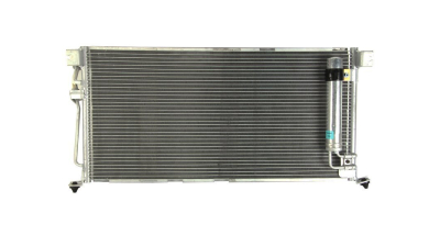 Condensator climatizare Mitsubishi Lancer, 09.2003-03.2011, motor 1.3, 60 kw benzina, cutie manuala, full aluminiu brazat, 710 (670)x350 (340)x16 mm, cu uscator si filtru integrat