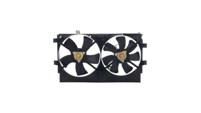 GMV radiator electroventilator Mitsubishi Outlander (Cw0), 06.2007-2012 2,0 108kw/2,4 Mivec 125kw Cu Ac Benzina, M/A,  340/320mm, 2+2 pini, plastic, Aftermarket